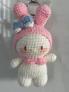 メロディあみぐるみキーホルダー 付き