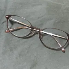 ジルスチュアート　ブラウンオーバルメガネ