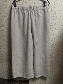3Lサイズ シルバー ラメ ワイドパンツ