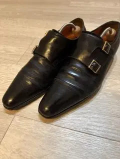 【シューツリー付き】サントーニ ダブルモンク 7 1/2サイズ