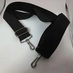 未使用⭐黒いナイロンショルダーストラップ 金属フック付き