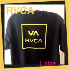 ★RVCA ルーカ mem's Tシャツ black/yellow L size
