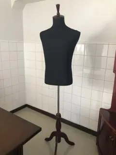 メンズトルソー黒木製マホガニー猫足男性マネキンパンツ対応