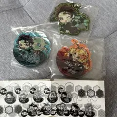 鬼滅の刃 ぴた！でふぉめ アクキー 煉獄杏寿郎　竈門炭治郎　嘴平伊之助