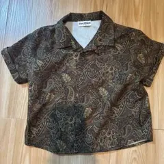 【美品】Little WEEKEND ペイズリー柄半袖シャツ 100cm