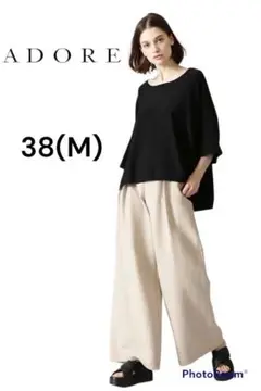 【美品】ADORE アドーア ドライスモーキーワイドパンツ Mサイズ