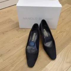 MANOLO BLAHNIK デニムパンプス サイズ38