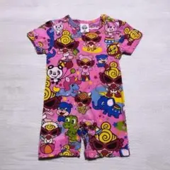 « 美品 »ヒステリックミニ サーカス柄 ロンパース ピンク 80