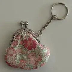 リバティ ハンドメイド がま口キーホルダー740