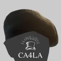 ★CA4RA カシラ 日本製 サマーベレー帽 帽子 黒 コットン 夏 秋