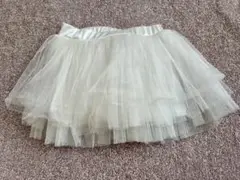 キッズ チュールスカート 白