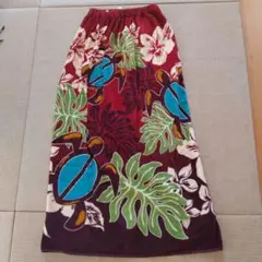 トロピカル柄 ラップタオル 100cm x 120cm