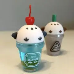 シマエナガ カフェ ソーダ＆コーヒー マスコット キーホルダー レトロ 喫茶