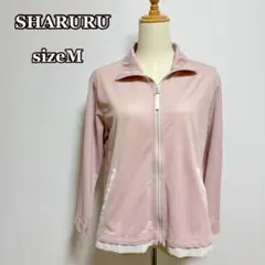 シャルル　メッシュジップライトジャケット（M）ピンク系　ランニング