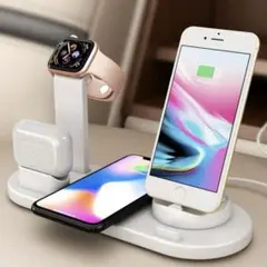 【ワイヤレス充電器】ホワイト