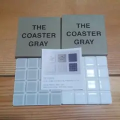 THE COASTER グレー ホワイト セラミック コースター
