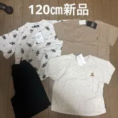 120㎝新品 くま　パジャマ、Tシャツ　セット