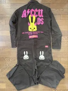 【中古】cune キッズ・ベビー ウサギポケット付きデニムオーバーオール 中古】cune キッズ・ベビー ウサギポケット付きデニム