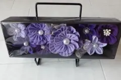 ちりめん細工の花のギフトボックス