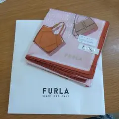 FURLA バッグイラスト ハンカチ
