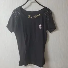 &Love ブラック、 Tシャツ 半袖 スカル刺繍　新品、未使用