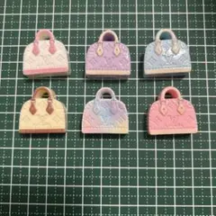 ロゴ　lv デコパーツ　6個セット