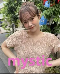 ✨美品✨ mystic ミスティックシャーリングフレンチTシャツ ピンク Ｆ