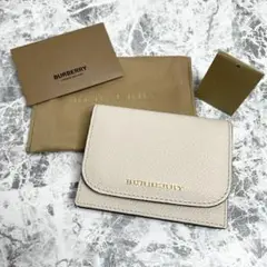 【新品】BURBERRY バーバリー カードケース レザー ホワイト 白 財布