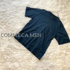 コムサメン　半袖Tシャツ コットン100% シンプル　カジュアル 胸ポケット　L