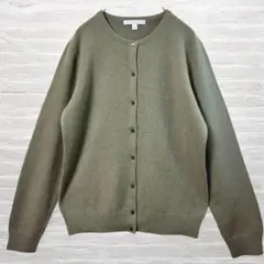 オールドユニクロ カシミヤ カーディガン M カーキ レア シンプル オフィカジ