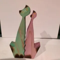 木製猫のインテリア