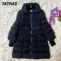 【美品】タトラス ローズバッド別注 ダウンコート ブラック サイズS相当