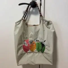 ナイロン　エコバッグ　鳥　バード　韓国