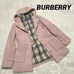 バーバリー BURBERRY コート ピンク ノバチェック ミドル丈