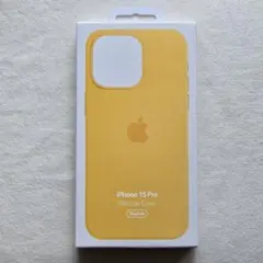iPhone15Pro シリコーン ケース カバー サンシャインアップル ⑤純正