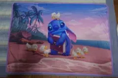 ディズニーストア ブランケット 　スティッチ　おまけ　ハンカチつき