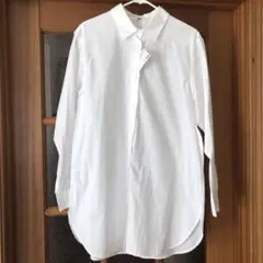 【新品・未着用】UNIQLO コットンロングシャツ 長袖 M