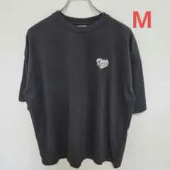トム&ジェリー トム LOVE Tee 淡黒 サガラ 刺繍 トムジェリ