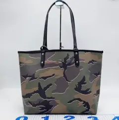 COACH トートバッグ F31451 迷彩柄 リバーシブル