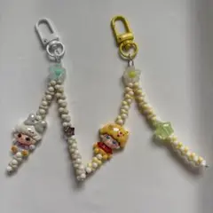 キャラクター付きビーズキーフォルダ