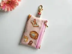 リール付き　キーケース☆ドッグブレッド　ハンドメイド