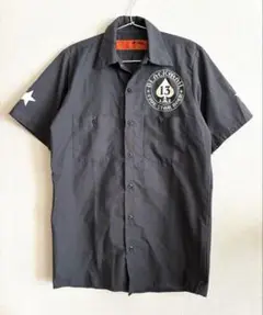 RED KAP レッドキャップ 半袖 ワークシャツ バイカーシャツ S