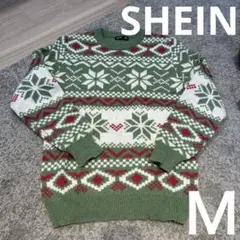 メンズ　SHEIN シーイン　クリパ　クリスマス　ニット　Ｍ