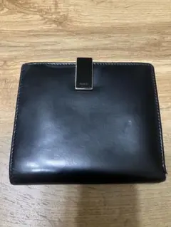 GUCCI グッチ レザー 二つ折り財布 ブラック