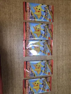 未開封ポケモンカード ピカチュウ 5パック