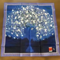 新品未使用品　ハンカチ　大判　コスモス画家荒木幸史　ブルーミング中西