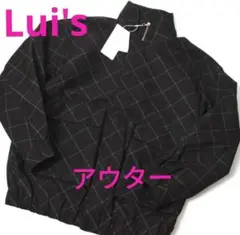 未使用2.4万 Lui's ルイス ウインドーペン ブルゾン S オーバーサイズ