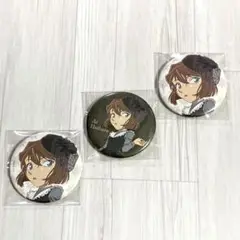 名探偵コナン モノクローム キャラバッジ 灰原哀 缶バッジ 3個セット