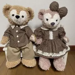 ダッフィー シェリーメイ　ハンドメイド ペアコスチューム　ドット
