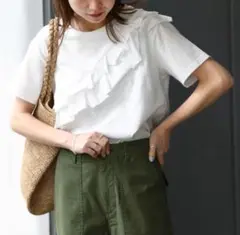 アシンメトリーフリルTEE